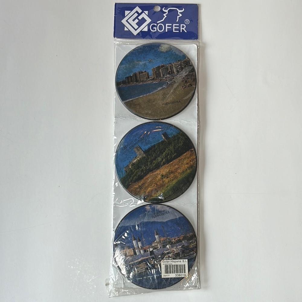 ⭐️Blue Scenic Coasters Set